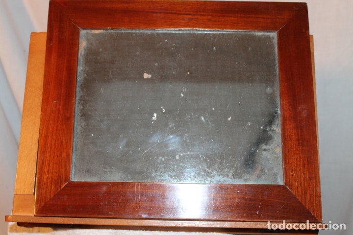 Antig&uuml;edades: ESPEJO DE TOCADOR DEL S. XIX DE CAOBA - Foto 3