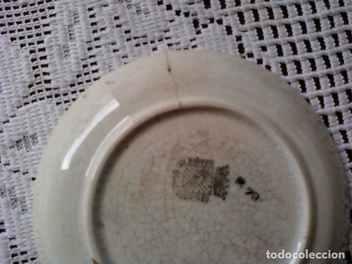 Antig&uuml;edades: PLATO DE CAF&Eacute; SARREGUEMINES - Foto 3