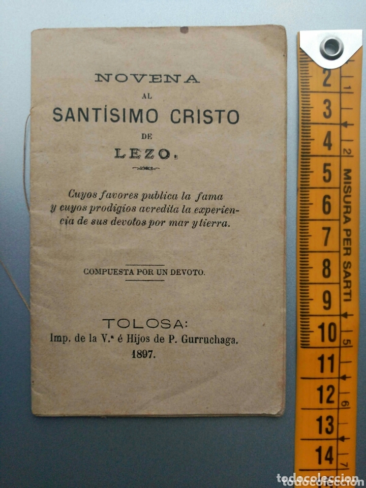 Antig&uuml;edades: Novena al Sant&iacute;simo Cristo de Lezo 1897 - Foto 1