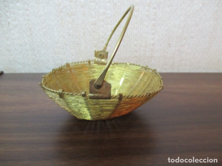 Antig&uuml;edades: cesta lat&oacute;n - Foto 1