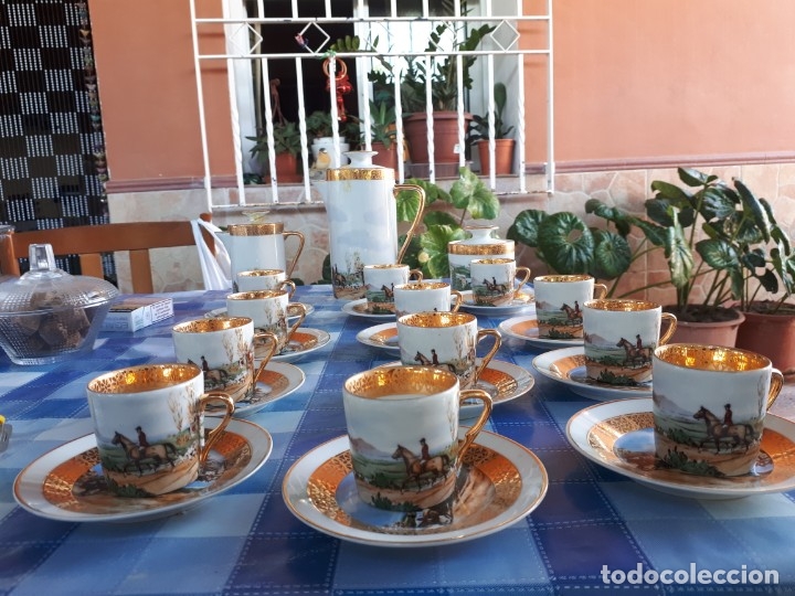 Antig&uuml;edades: antiguo juego de cafe de limoges - Foto 1
