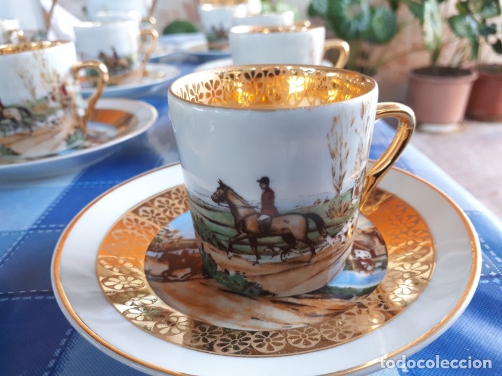 Antig&uuml;edades: antiguo juego de cafe de limoges - Foto 3