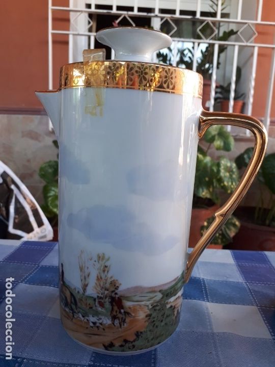 Antig&uuml;edades: antiguo juego de cafe de limoges - Foto 7
