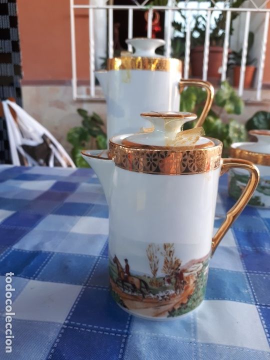 Antig&uuml;edades: antiguo juego de cafe de limoges - Foto 8