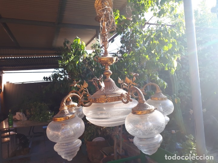 Antig&uuml;edades: antigua lampara - Foto 1