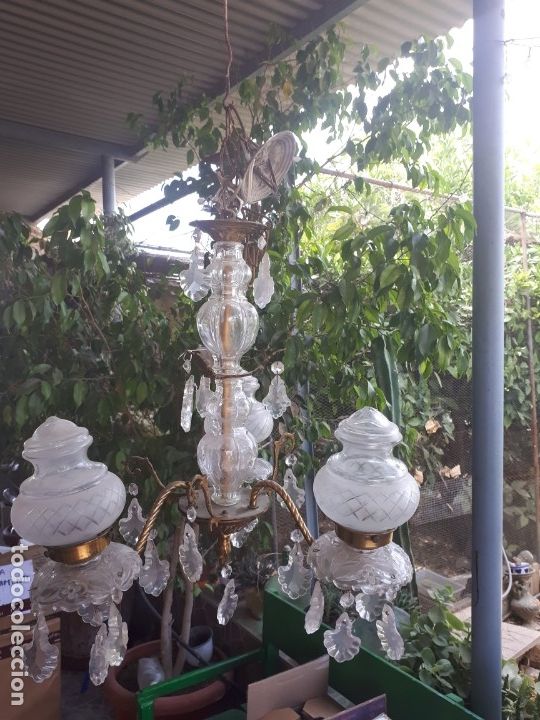 Antig&uuml;edades: antigua lampara - Foto 1