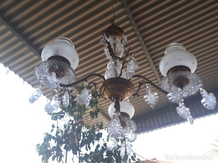 Antig&uuml;edades: antigua lampara - Foto 5