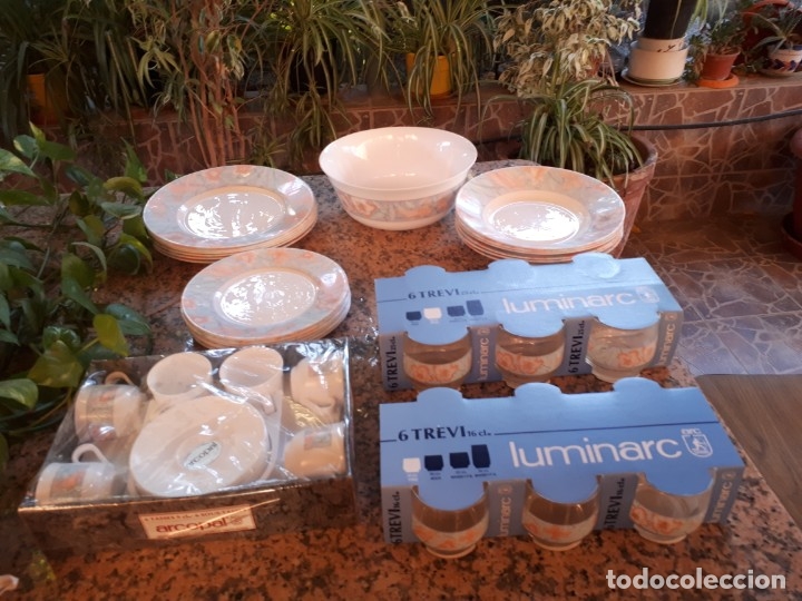 Antig&uuml;edades: preciso juego de platos arcopal , a estrenar - Foto 1