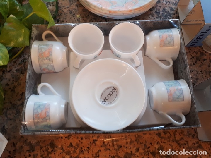 Antig&uuml;edades: preciso juego de platos arcopal , a estrenar - Foto 4