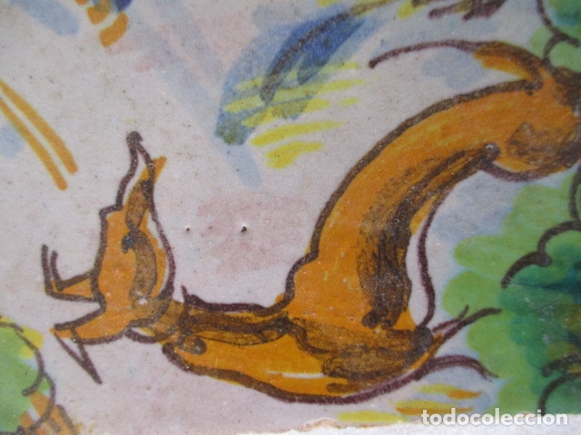 Antig&uuml;edades: Azulejo pintado Ramos Rejano - Foto 2