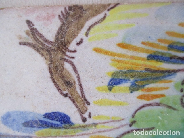 Antig&uuml;edades: Azulejo pintado Ramos Rejano - Foto 3