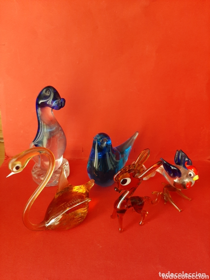 Antig&uuml;edades: ANTIGUOS ANIMALES DEVIDRIO DE MURANO. - Foto 1