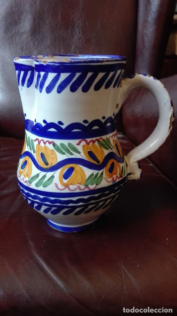 Antig&uuml;edades: Jarra de Talavera - Foto 1