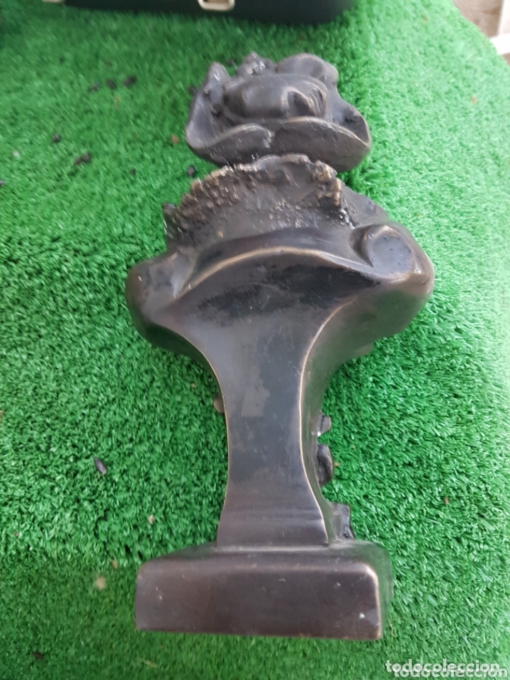 Antig&uuml;edades: ANTIGUO BUSTO DE BRONCE FINALES DEL XIX - Foto 2