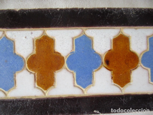 Antig&uuml;edades: Azulejos cenefas ramos Rejano - Foto 2