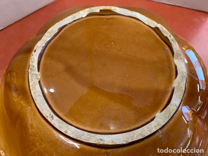 Antig&uuml;edades: Centro de mesa conb espectacular color interior. Mide 28cms de diametro - Foto 10