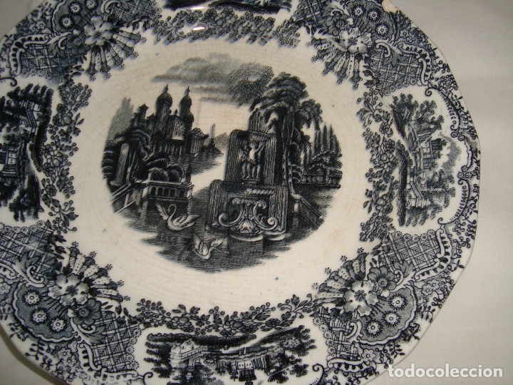 Antig&uuml;edades: PLATO DE LOZA PICKMAN 24cm. - Foto 2