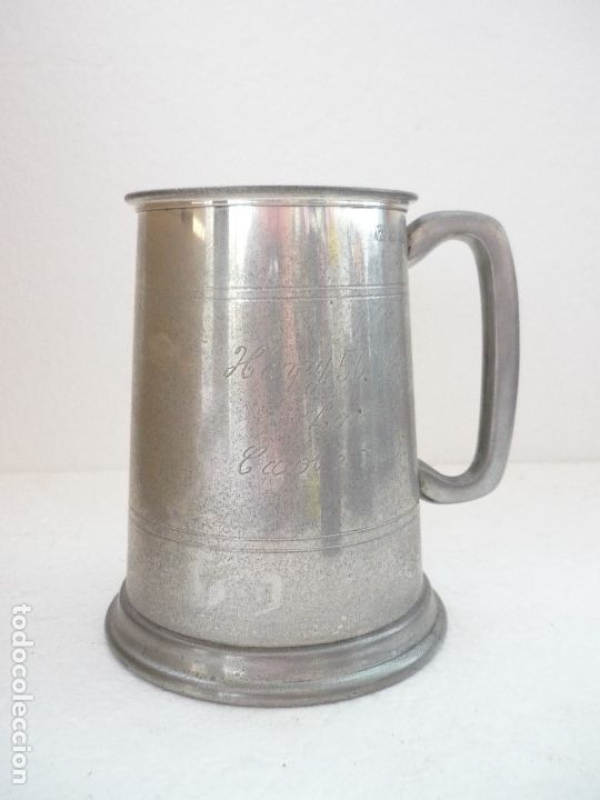 Antig&uuml;edades: JARRA DE CERVEZAZ DE ESTA&Ntilde;O 50 ANIVERSARIO.PUNSADA VARIOS CONTRASTES.ALTO 13 BOCA7,5 .VER FOTOS