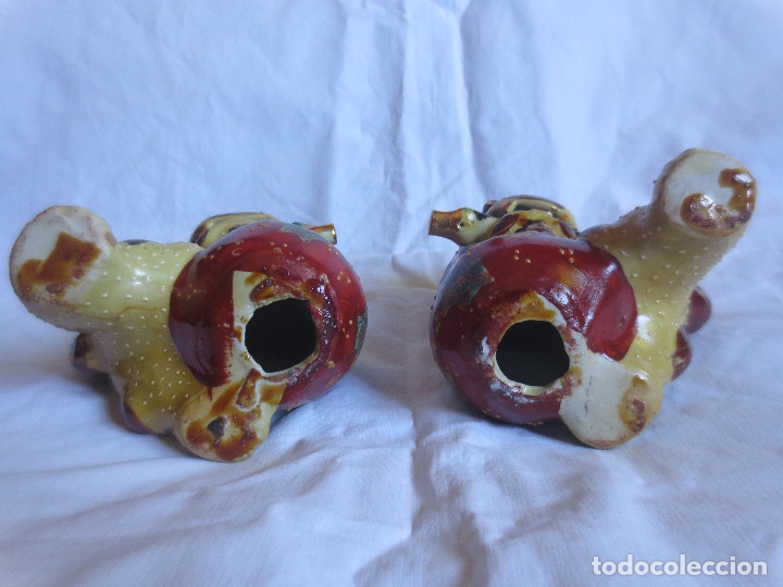 Antig&uuml;edades: PAREJA PERROS DE FOO - ESTILO SATSUMA - Foto 7