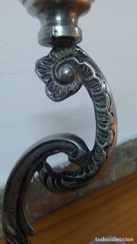 Antig&uuml;edades: PRECIOSO CANDELABRO DE PLATA - Foto 7