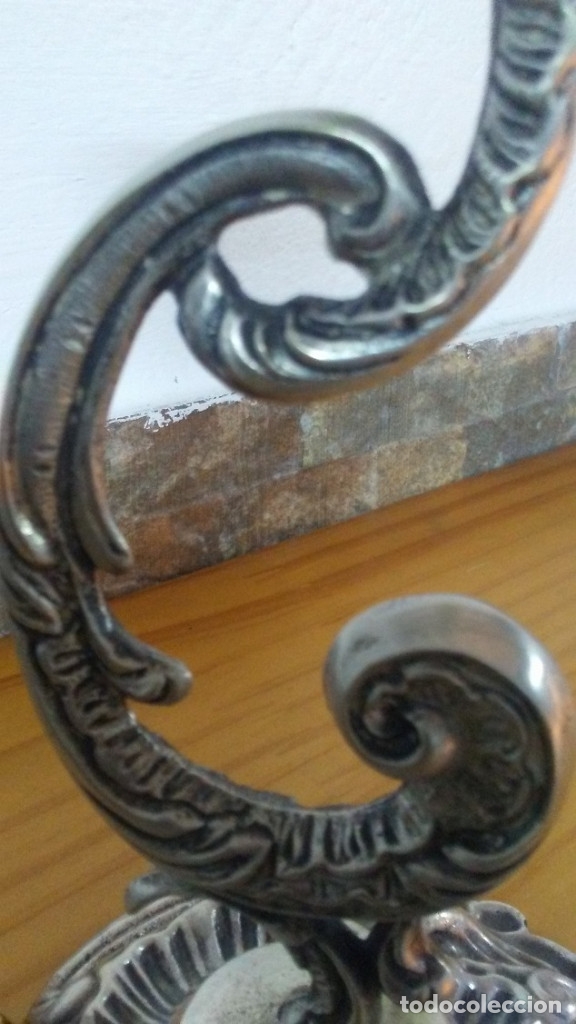 Antig&uuml;edades: PRECIOSO CANDELABRO DE PLATA - Foto 13
