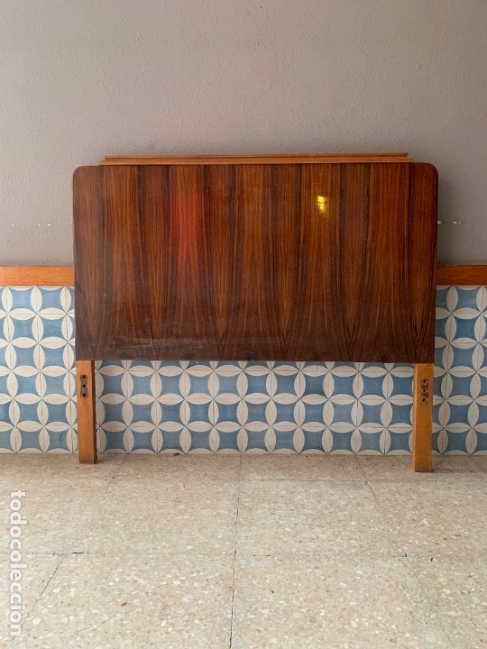 Antig&uuml;edades: CABEZAL Y PIE DE CAMA , DE 116,50 CM. DE LARGO REF, # 6 - Foto 2