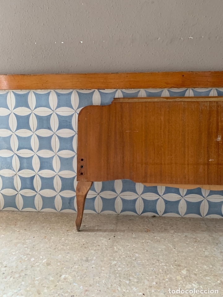 Antig&uuml;edades: CABEZAL Y PIE DE CAMA , DE 116,50 CM. DE LARGO REF, # 6 - Foto 14