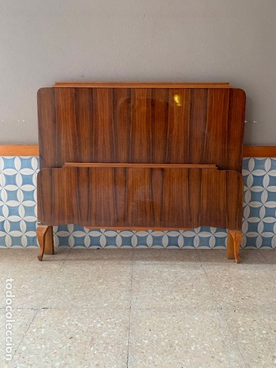 Antig&uuml;edades: CABEZAL Y PIE DE CAMA , DE 116,50 CM. DE LARGO REF, # 6 - Foto 1