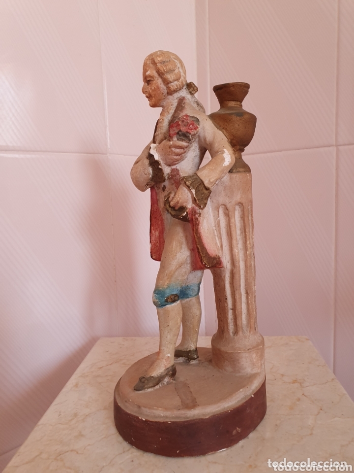 Antig&uuml;edades: ANTIGUA FIGURA DE CABALLERO - Foto 2