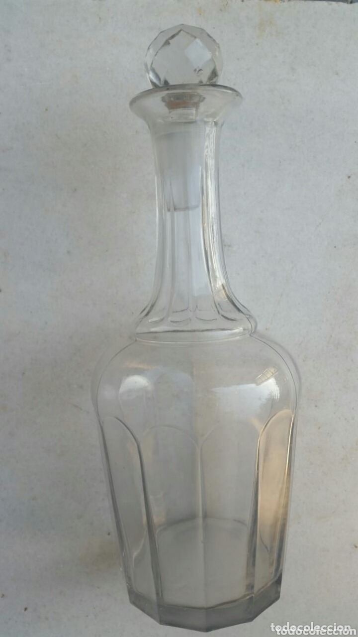 Antig&uuml;edades: Botella licorera de cristal - Foto 6