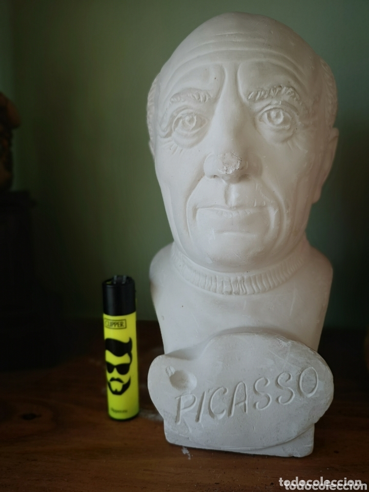 Antig&uuml;edades: Busto de Picasso en escayola - Foto 1