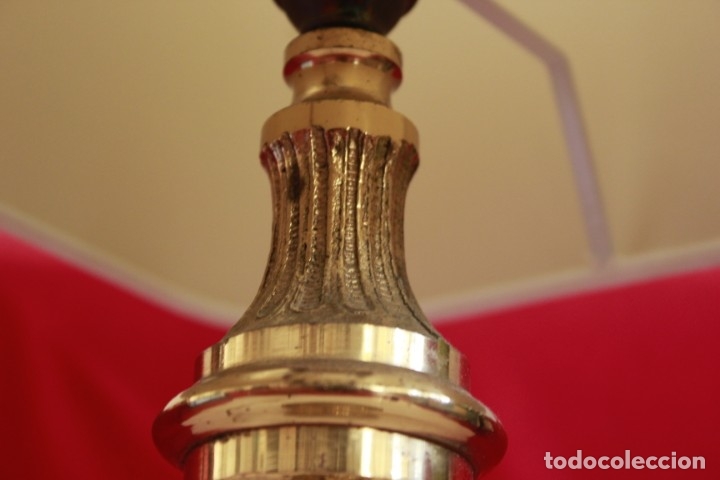 Antig&uuml;edades: L&aacute;mparas de pie a&ntilde;os 70 de bronce. - Foto 7