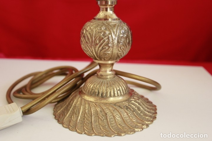 Antig&uuml;edades: L&aacute;mparas de pie a&ntilde;os 70 de bronce. - Foto 8