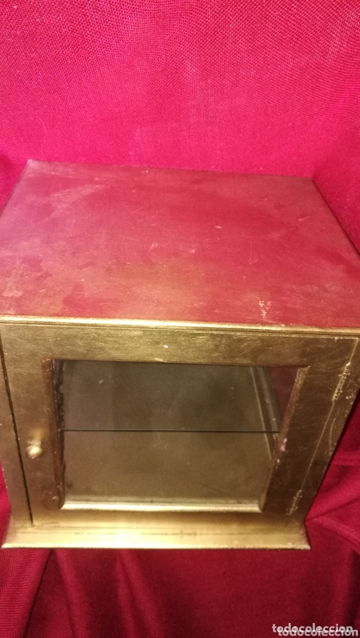 Antig&uuml;edades: VITRINA EXPOSITORA MADERA DORADA - Foto 3