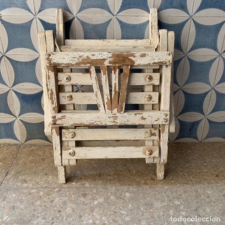 Antig&uuml;edades: PEQUE&Ntilde;A SILLA PLEGABLE - Foto 10