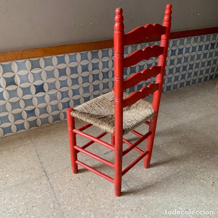 Antig&uuml;edades: SILLA DE ENEA , ALTURA EN LO MAXIMO= 98 CM. - Foto 3