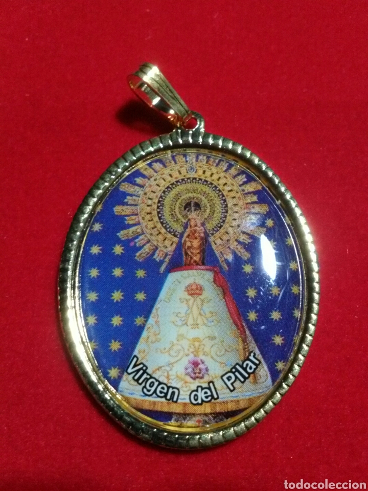 Antig&uuml;edades: Medalla Virgen del Pilar. - Foto 1