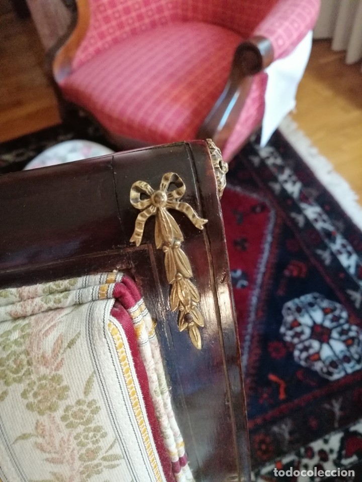 Antig&uuml;edades: Tresillo Isabelino caoba - Foto 5