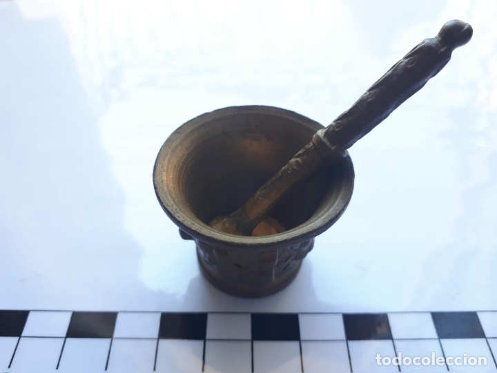 Antig&uuml;edades: Almirez bronce peque&ntilde;o - Foto 3