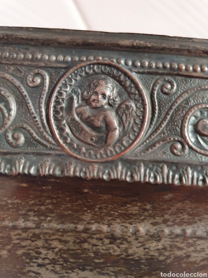 Antig&uuml;edades: PLACA EN RELIEVE DE NUESTRO PADRE JESUS DEL GRAN PODER CON BA&Ntilde;O DE PLATA - Foto 5