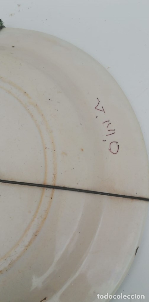 Antig&uuml;edades: PLATO ANTIGUO DE LORCA MURCIA DE 32 CMS. DE DIAMETRO - Foto 2