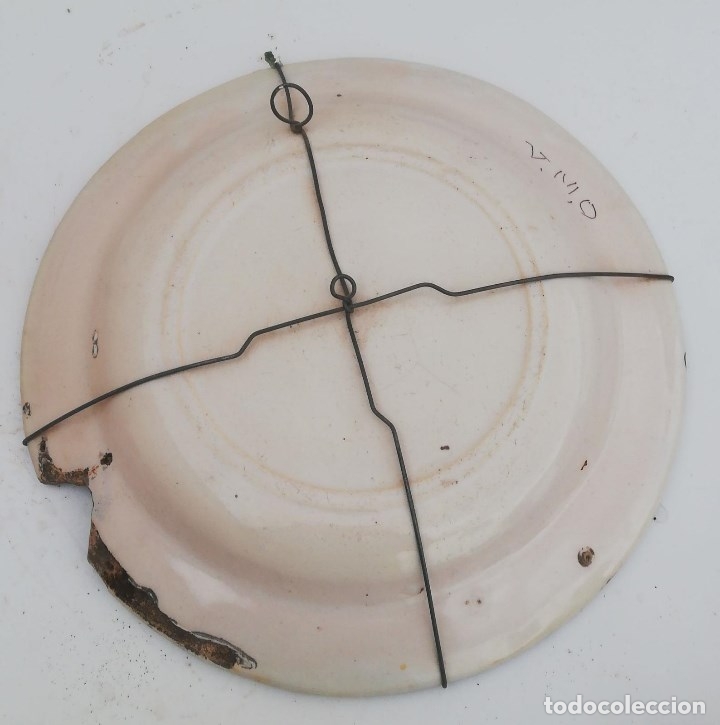 Antig&uuml;edades: PLATO ANTIGUO DE LORCA MURCIA DE 32 CMS. DE DIAMETRO - Foto 4