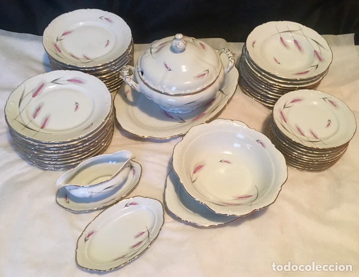 vajilla santa clara 52 piezas antigua - Comprar Cerámica y Porcelana de