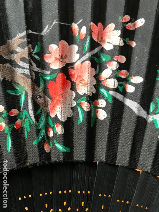 Antig&uuml;edades: Abanico decoraci&oacute;n floral - Foto 3