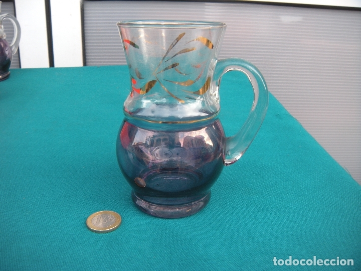 Antig&uuml;edades: JARRA DE CRISTAL BICOLOR - Foto 2