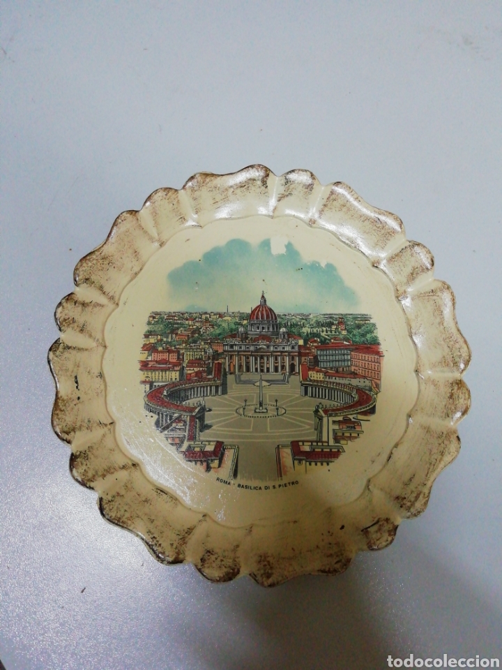 Antig&uuml;edades: Plato del Vaticano en madera - Foto 1