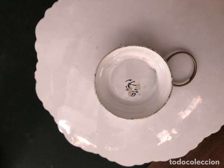 Antig&uuml;edades: CENTRO DE MESA PERSA, PINTADO A MANO - Foto 2