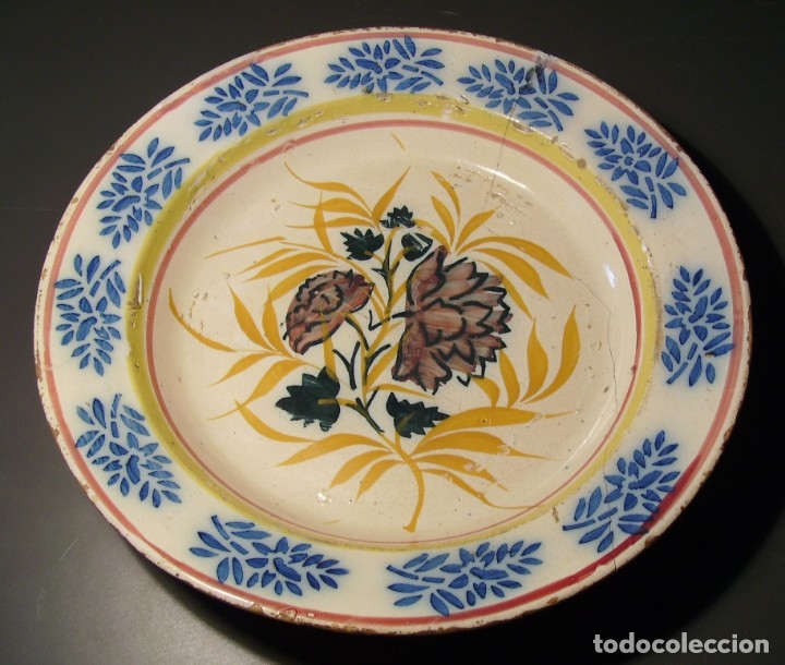 Antig&uuml;edades: GRAN  PLATO  CER&Aacute;MICA  XIX - Foto 1