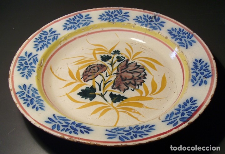 Antig&uuml;edades: GRAN  PLATO  CER&Aacute;MICA  XIX - Foto 2