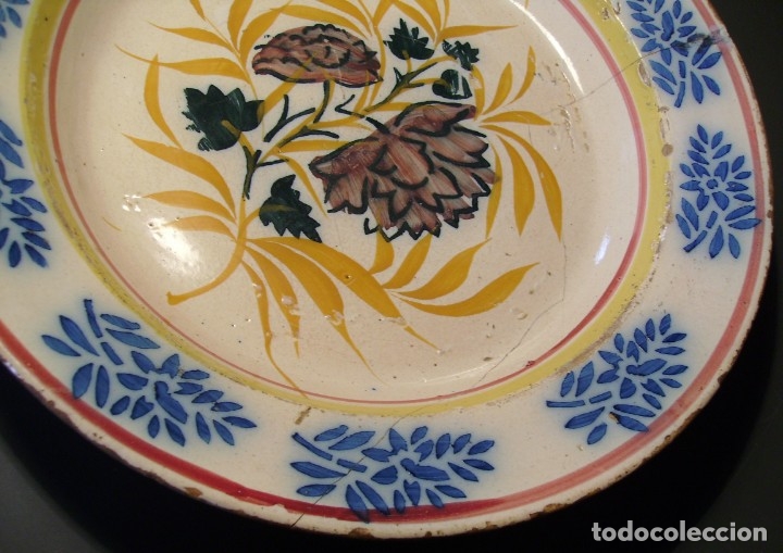 Antig&uuml;edades: GRAN  PLATO  CER&Aacute;MICA  XIX - Foto 5